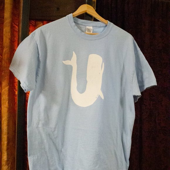 Moby Dick, the great white whale, SCREEN PRINTED, distressed/crackled design - Picture 2 of 5